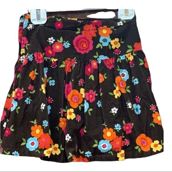 Sz4 Gymboree Brown Floral Print Skorts - Picture 2 of 6